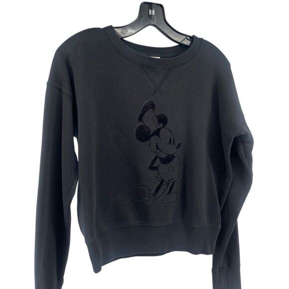 Uniqlo Vintage Disney Mickey Mouse Black Sweatshirt Women’s M – Rare Streetwear - Picture 5 of 12